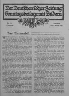 Illustrierte Sonntagsbeilage zur Deutschen Lodzer Zeitung 5 sierpień 1917 nr 31