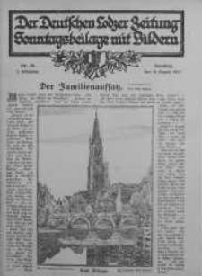 Illustrierte Sonntagsbeilage zur Deutschen Lodzer Zeitung 19 sierpień 1917 nr 33