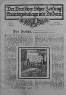 Illustrierte Sonntagsbeilage zur Deutschen Lodzer Zeitung 25 listopad 1917 nr 47