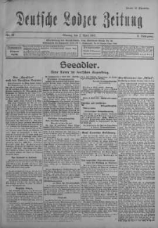 Deutsche Lodzer Zeitung 2 kwiecień 1917 nr 90