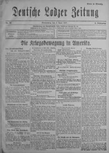 Deutsche Lodzer Zeitung 5 kwiecień 1917 nr 93