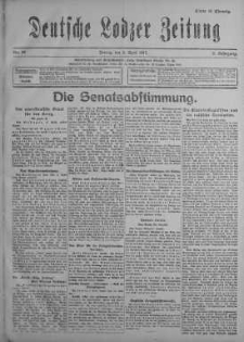 Deutsche Lodzer Zeitung 6 kwiecień 1917 nr 94