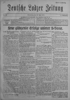 Deutsche Lodzer Zeitung 12 kwiecień 1917 nr 99