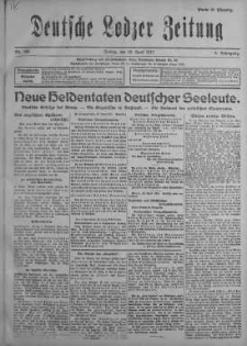 Deutsche Lodzer Zeitung 13 kwiecień 1917 nr 100