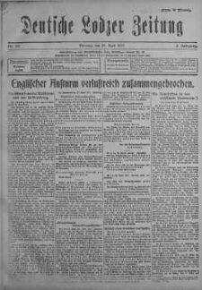 Deutsche Lodzer Zeitung 24 kwiecień 1917 nr 111
