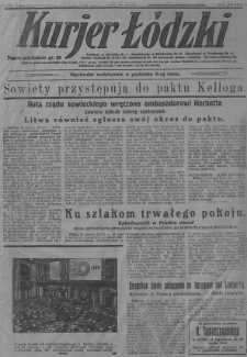 Kurjer Łódzki 1928 IV, Nr 242-301