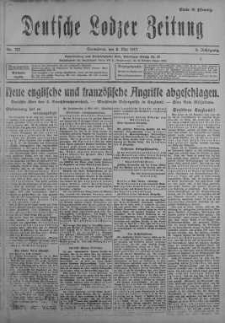 Deutsche Lodzer Zeitung 5 maj 1917 nr 122