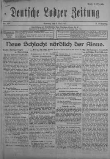 Deutsche Lodzer Zeitung 6 maj 1917 nr 123