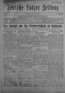 Deutsche Lodzer Zeitung 9 maj 1917 nr 126