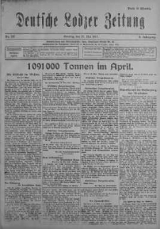 Deutsche Lodzer Zeitung 20 maj 1917 nr 137