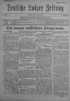 Deutsche Lodzer Zeitung 21 maj 1917 nr 138