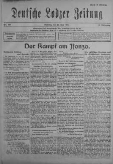 Deutsche Lodzer Zeitung 22 maj 1917 nr 139