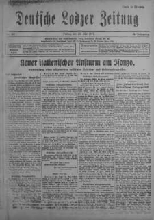 Deutsche Lodzer Zeitung 25 maj 1917 nr 142
