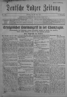 Deutsche Lodzer Zeitung 29 maj 1917 nr 145