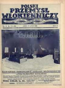 Polski Przemysł Włókienniczy 17 lipiec R. 3. 1929 nr 15