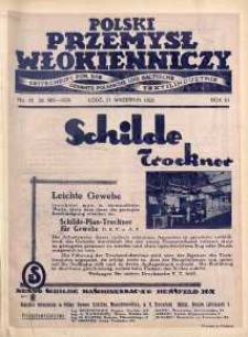 Polski Przemysł Włókienniczy 11 wrzesień R. 3. 1929 nr 19