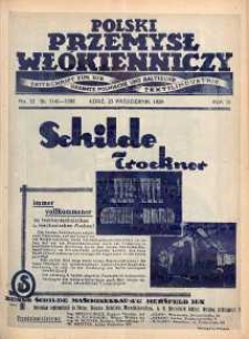 Polski Przemysł Włókienniczy 23 październik R. 3. 1929 nr 22