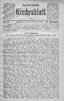 Evangelisch-Lutherisches Kirchenblatt 3 listopad 1899 nr 21