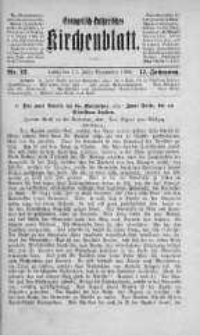 Evangelisch-Lutherisches Kirchenblatt 17 listopad 1900 nr 22