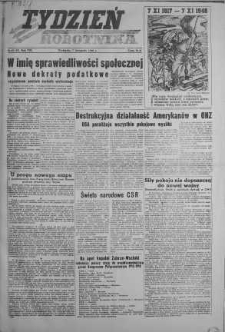 Tydzień Robotnika 7 listopad R. 8. 1948 nr 45