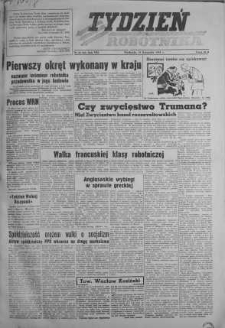 Tydzień Robotnika 14 listopad R. 8. 1948 nr 46