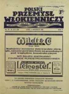 Polski Przemysł Włókienniczy 2 wrzesień R. 5. 1931 nr 18