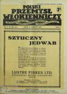 Polski Przemysł Włókienniczy 27 kwiecień R. 6. 1932 nr 9