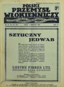 Polski Przemysł Włókienniczy 3 sierpień R. 6. 1932 nr 16