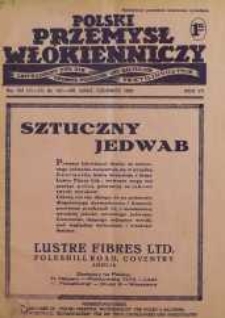 Polski Przemysł Włókienniczy czerwiec R. 7. 1933 nr 11/12 (163)