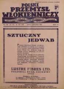 Polski Przemysł Włókienniczy listopadk R. 7. 1933 nr 21/22 (168)