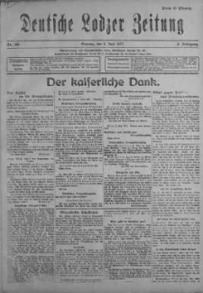 Deutsche Lodzer Zeitung 3 czerwiec 1917 nr 150