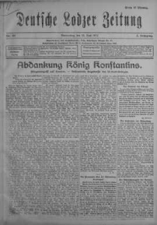 Deutsche Lodzer Zeitung 14 czerwiec 1917 nr 161