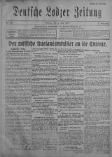Deutsche Lodzer Zeitung 18 czerwiec 1917 nr 165