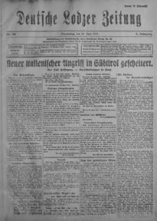 Deutsche Lodzer Zeitung 21 czerwiec 1917 nr 168