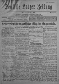Deutsche Lodzer Zeitung 27 czerwiec 1917 nr 174