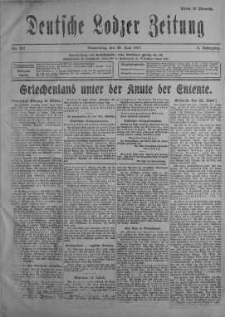 Deutsche Lodzer Zeitung 28 czerwiec 1917 nr 175