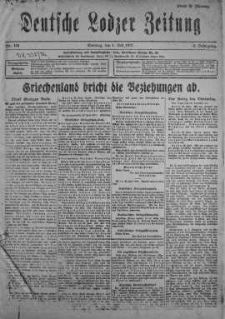 Deutsche Lodzer Zeitung 1 lipiec 1917 nr 178