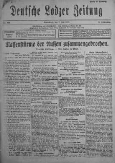 Deutsche Lodzer Zeitung 7 lipiec 1917 nr 184