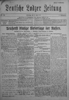 Deutsche Lodzer Zeitung 8 lipiec 1917 nr 185