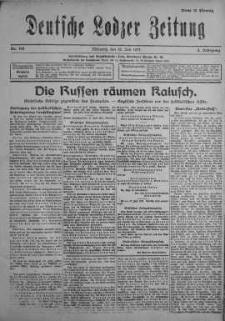 Deutsche Lodzer Zeitung 18 lipiec 1917 nr 195