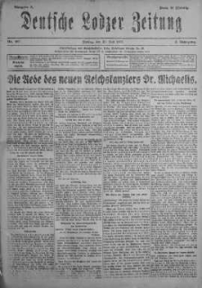 Deutsche Lodzer Zeitung 20 lipiec 1917 nr 197