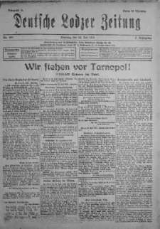 Deutsche Lodzer Zeitung 22 lipiec 1917 nr 199