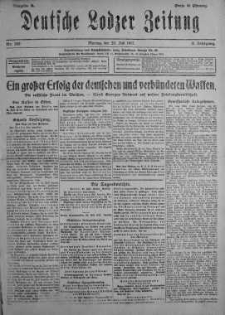 Deutsche Lodzer Zeitung 23 lipiec 1917 nr 200