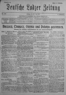 Deutsche Lodzer Zeitung 27 lipiec 1917 nr 204