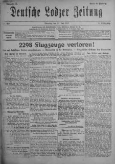 Deutsche Lodzer Zeitung 31 lipiec 1917 nr 208