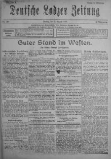 Deutsche Lodzer Zeitung 3 sierpień 1917 nr 211