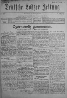 Deutsche Lodzer Zeitung 4 sierpień 1917 nr 212