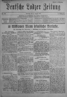 Deutsche Lodzer Zeitung 5 sierpień 1917 nr 213