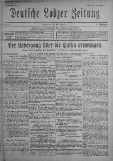 Deutsche Lodzer Zeitung 11 sierpień 1917 nr 219