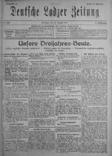 Deutsche Lodzer Zeitung 12 sierpień 1917 nr 220